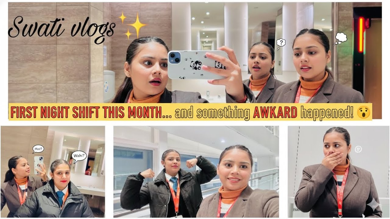 FIRST NIGHT SHIFT THIS MONTH... and something AWKARD happened!😱😨
