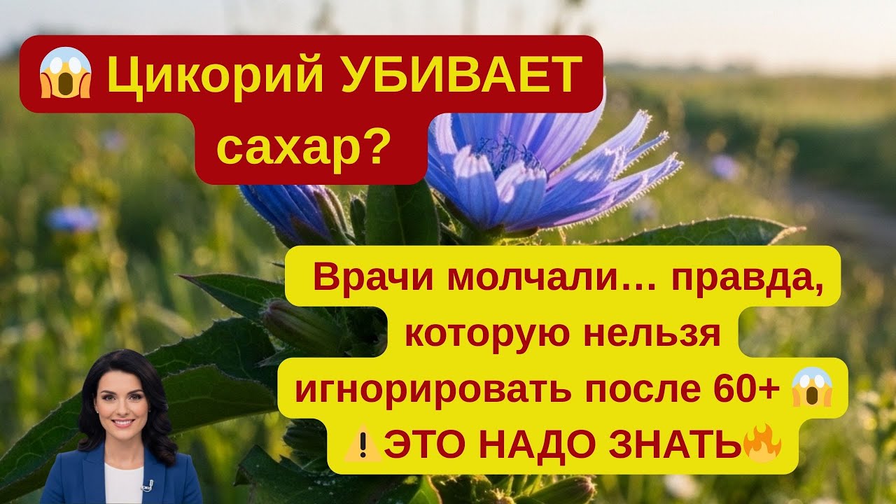 🔥 Цикорий УБИВАЕТ сахар? Врачи молчали… правда, которую нельзя игнорировать после 60+ 😱