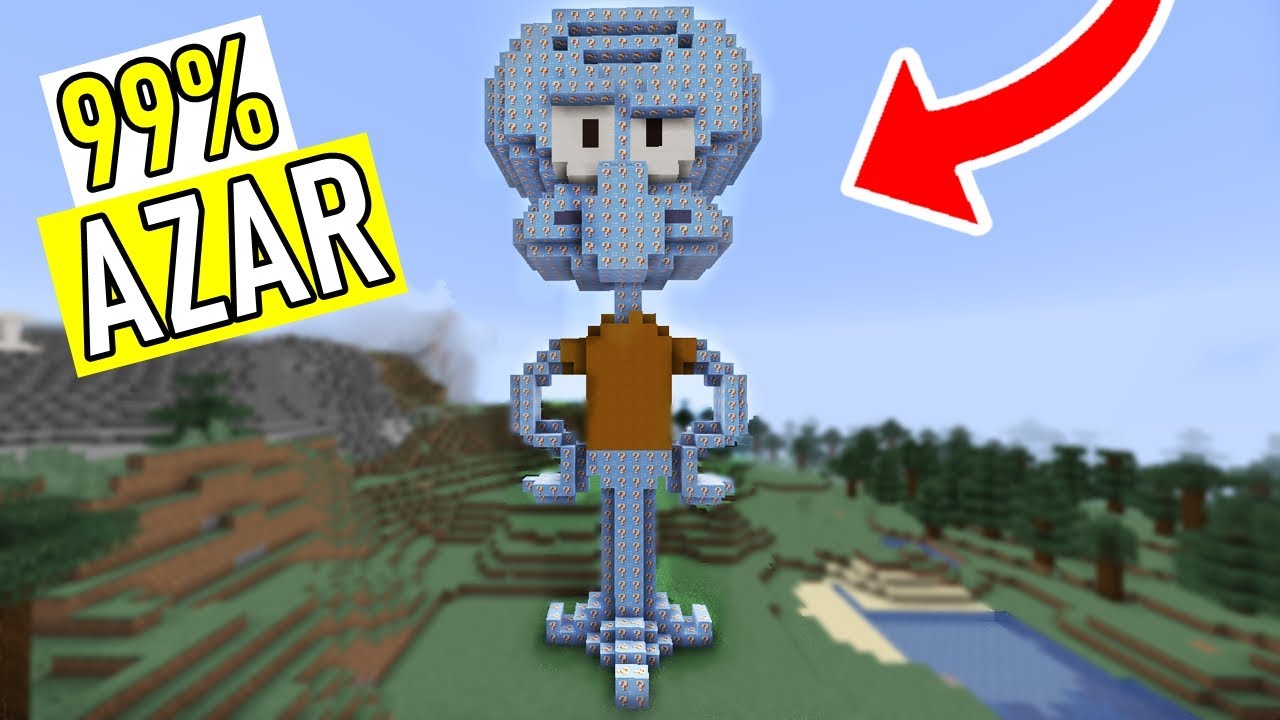 SOBREVIVA AO DESAFIO DO LULA MOLUSCO DE LUCKY BLOCK NO MINECRAFT!! (99% AZAR)