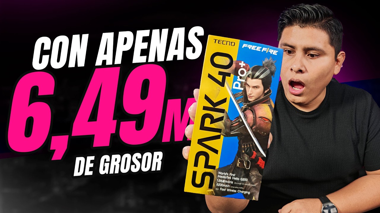 TECNO SPARK 40 PRO PLUS│UNBOXING versión LATINOAMÉRICA│¡Es muy DELGADO!😧😧