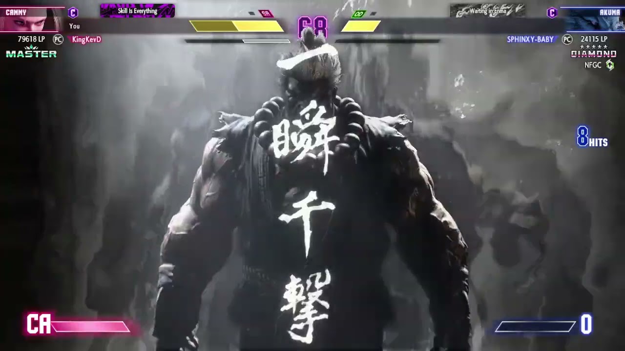 Streetfighter 6 - Perfect Parry Raging Demon Finish - KingKevD (Cammy) vs Sphinx (Akuma) Final Round