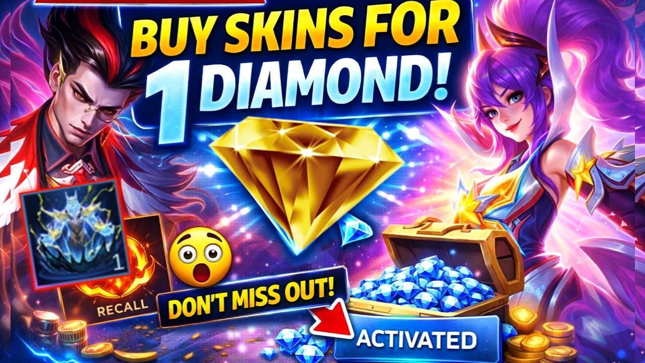 PROMO DIAMONDS ACTIVATED! BUY SKINS 1 💎/ DRAW RECALL?! (WATCH BEFORE SPEND) - MLBB