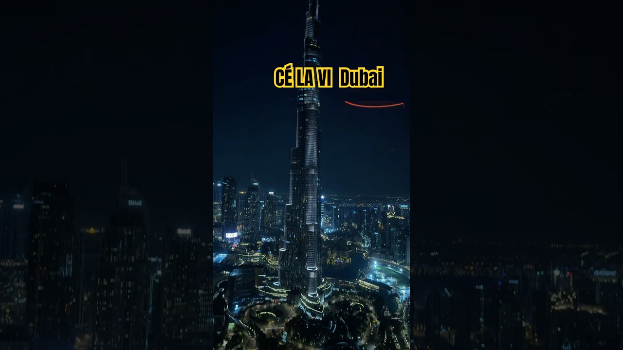C&Eacute; LA VI  Dubai | The Best View of Burj Khalifa | Amazing Place #dubai #shorts