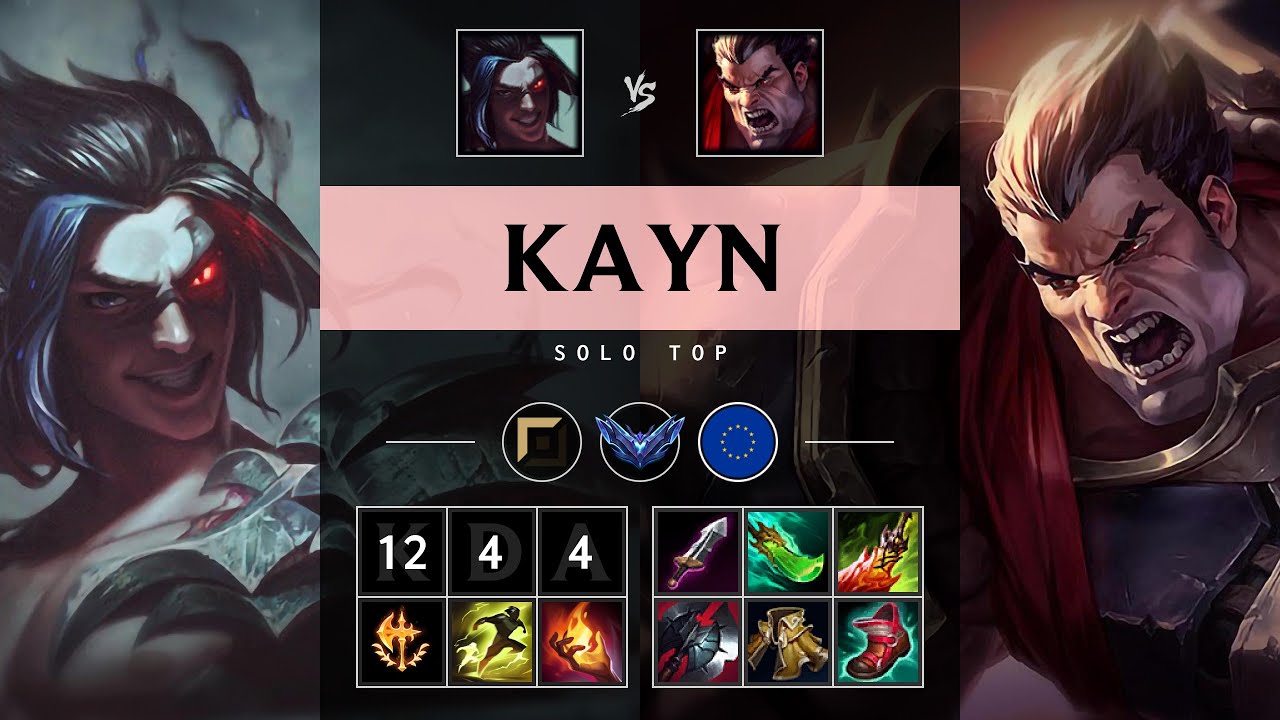 Kayn Top vs Darius - EUW Diamond Patch 25.17