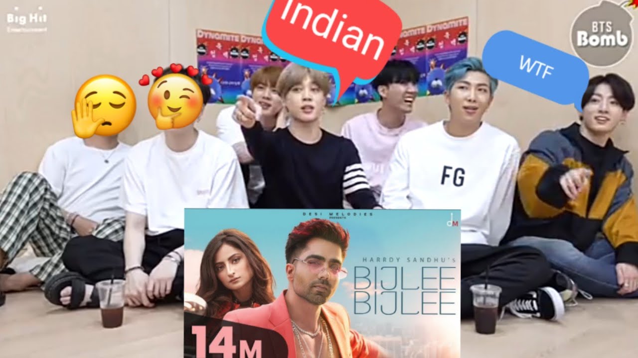 BTS REACT BIJLEE BIJLEE SONG HARDY SINDHU बीटीएस रिएक्ट बिजली बिजली सोंग आरडी सिंधु #bts #reaction