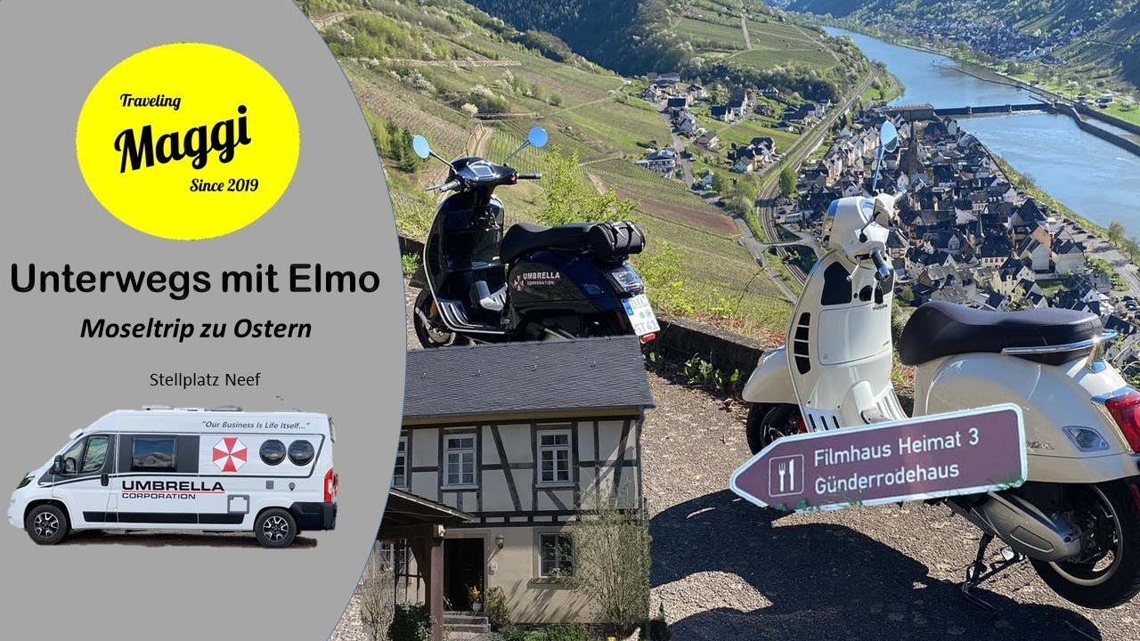 Trip an die Mosel mit der Vespa - Günderodehaus - Stellplatz Neef