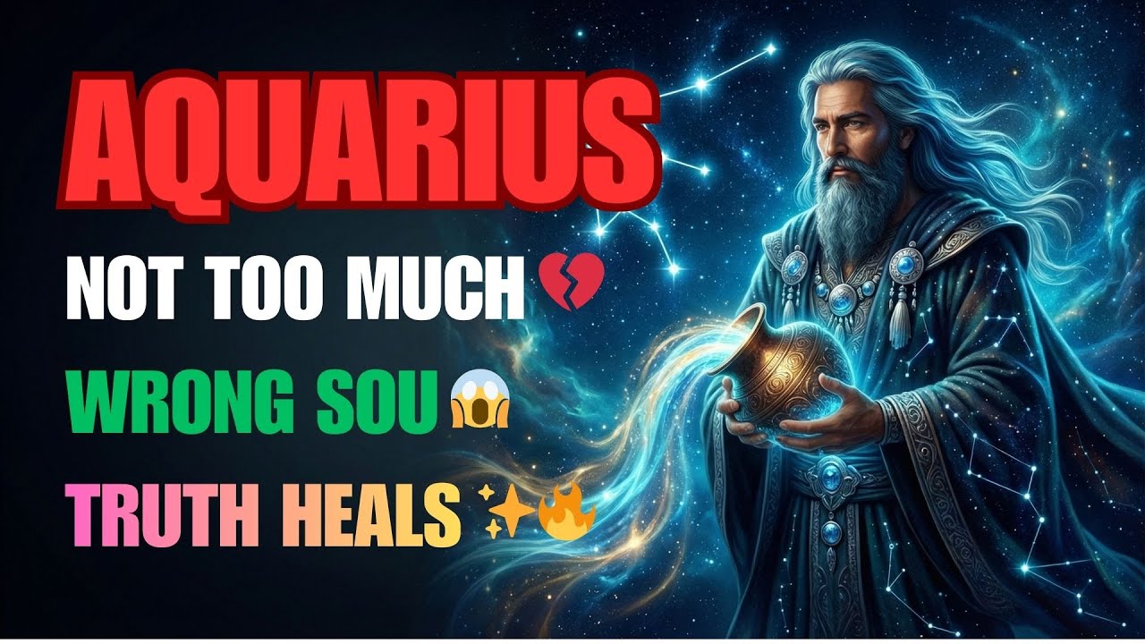AQUARIUS ♒ You Were Never “Too Much”… You Were Loving the Wrong Soul 🌊