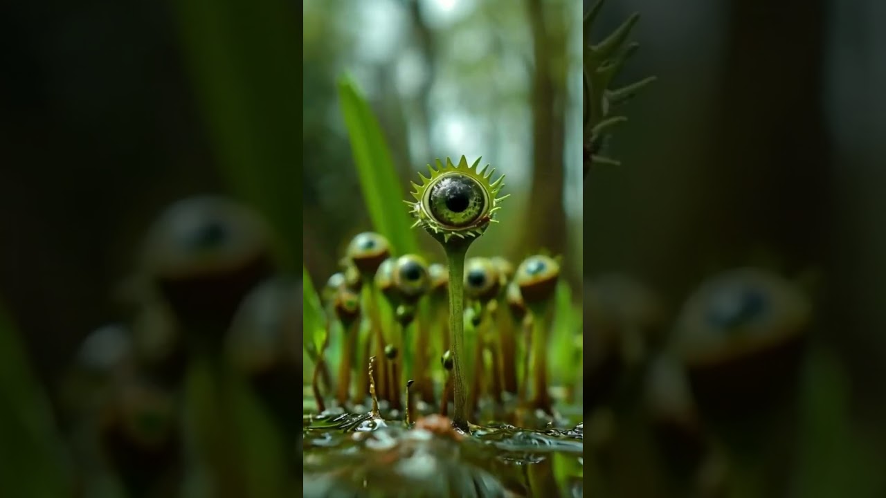 Lake Samara plants with primitive eye.  #lakesamsara