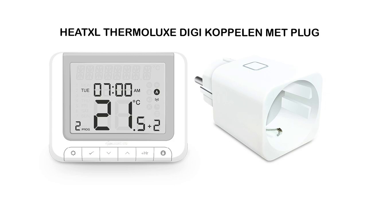 HeatXL thermoluxe digi thermostaat voor infrarood panelen | Koppelen met de plug ontvanger