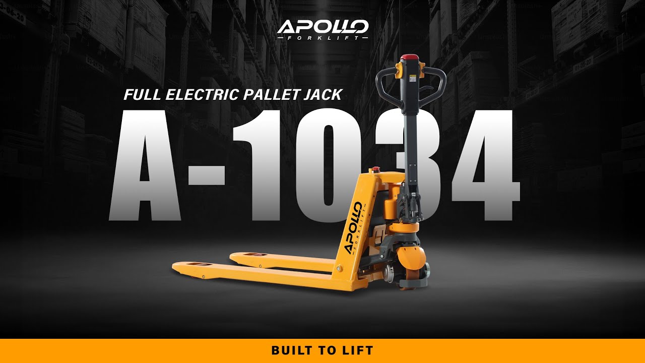 Apollo Forklift Lithium Full Electric Pallet Jack 3300lbs Cap. 48x27'' Fork A-1034
