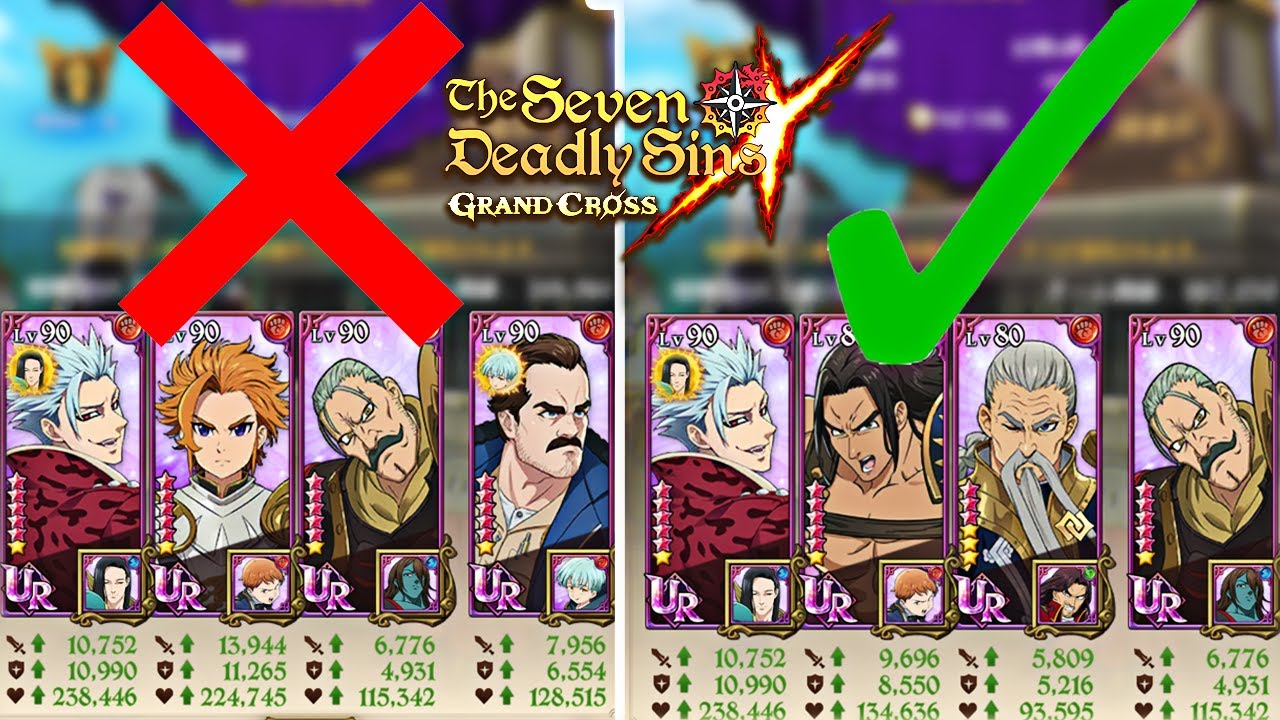 GLOBAL PLAYERS! THESE ARE BANS BEST TEAM'S MUST USE THEM! Seven Deadly Sins: Grand Cross