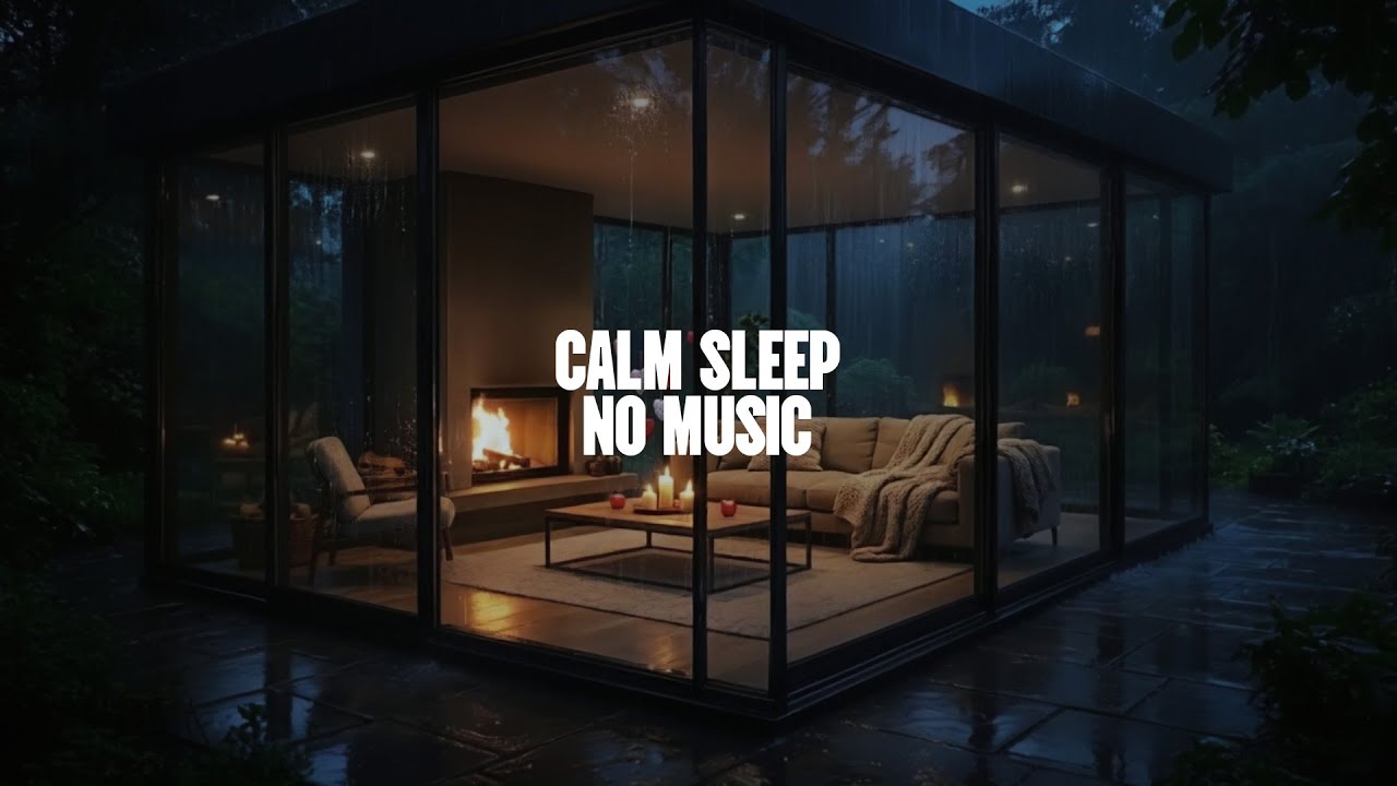 Deep Sleep ASMR – Cozy Glass House Rain Ambience | Night Rain Sounds, No Music