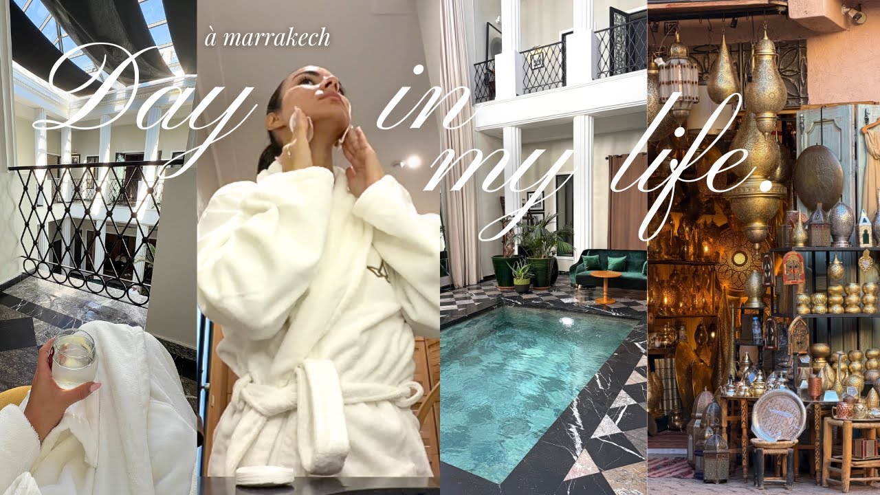 Day in My Life in Marrakech | Self-care, Hammam, Moroccan Food, Work & Shopping