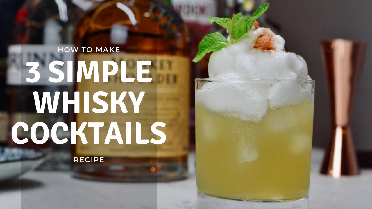 3 Simple Whisky Cocktails to Make at Home during Lockdown (Without Shaker) | Cocktail Recipes