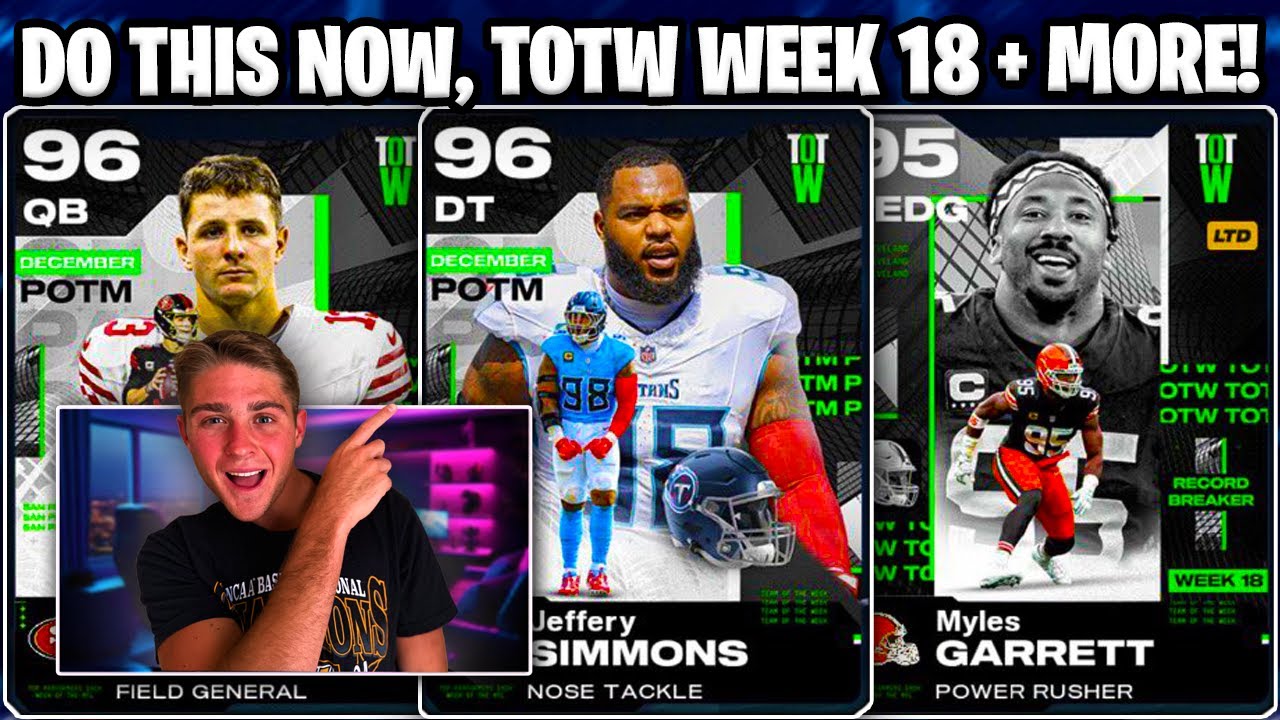 DO THIS NOW! TOTW WEEK 18 + DECEMBER POTM ARE HERE! NEW PLAYOFF FORECAST SETS + MORE IN MADDEN 26!