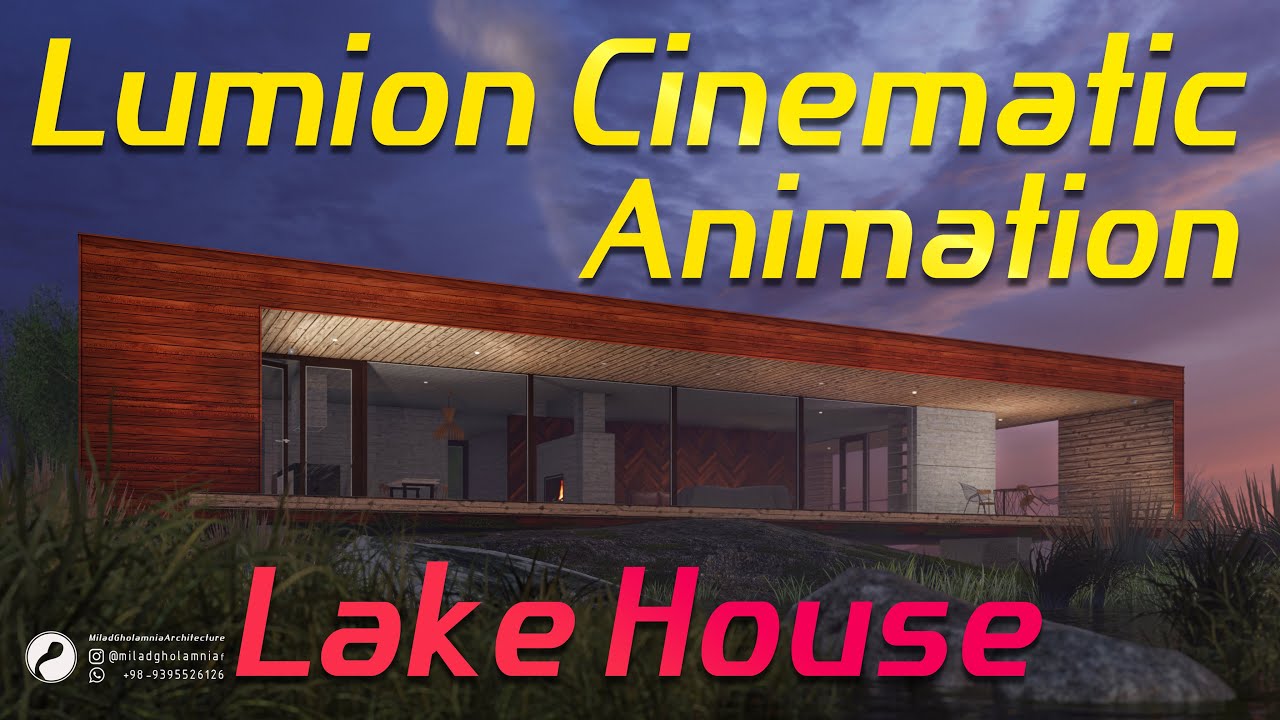 Lumion Architectural Animation : Cinematic Rainy Night of Lake House