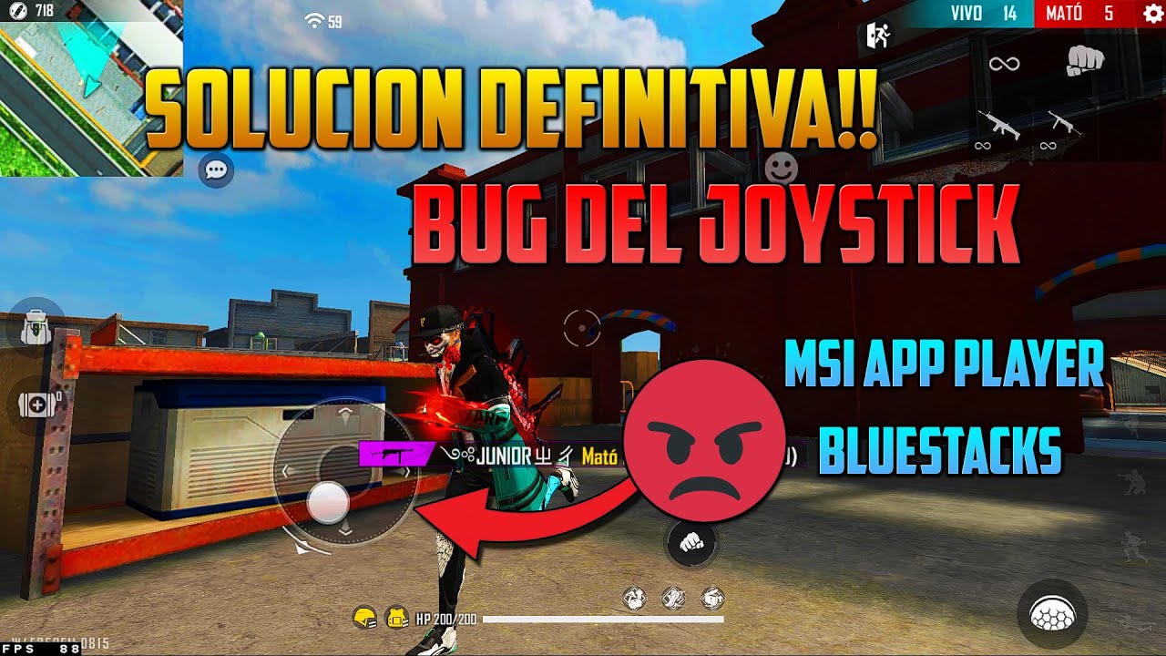 SOLUCION DEFINITIVA AL BUG DEL JOYSTICK EN FREE FIRE - BLUESTACKS Y MSI