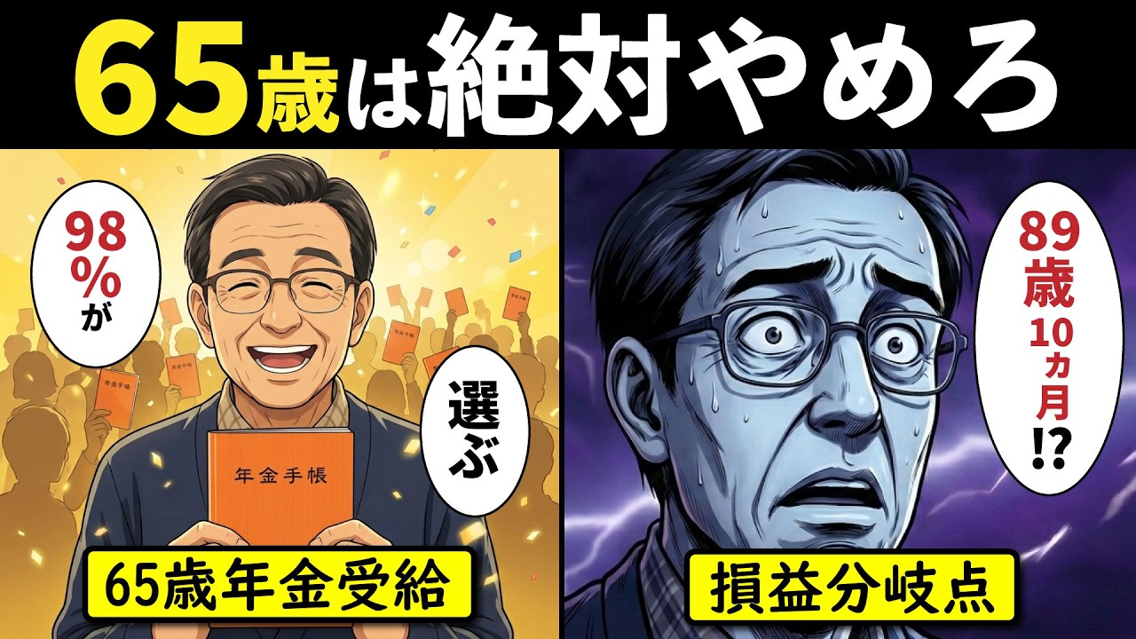 【漫画】65歳で年金受給は絶対にやめろ。9割が知らない「手取り逆転」のカラクリと政府の狙い…【老後年金】