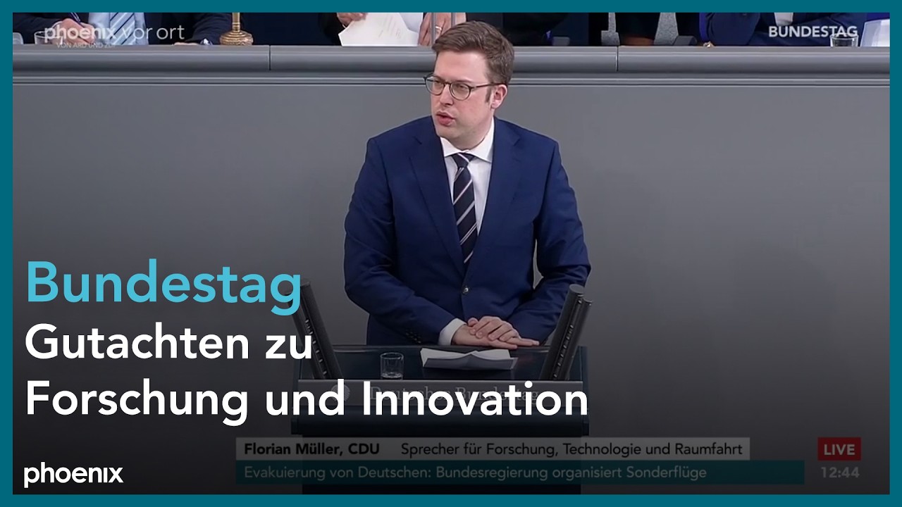 Bundestagsdebatte zum Gutachten zu Forschung und Innovation 2026 am 06.03.26