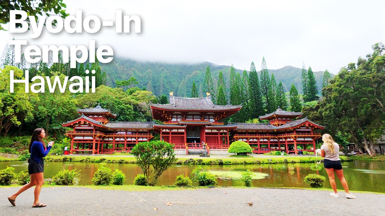 Walking in Hawaii | Byodo-In Temple | Honolulu, Oahu 4K