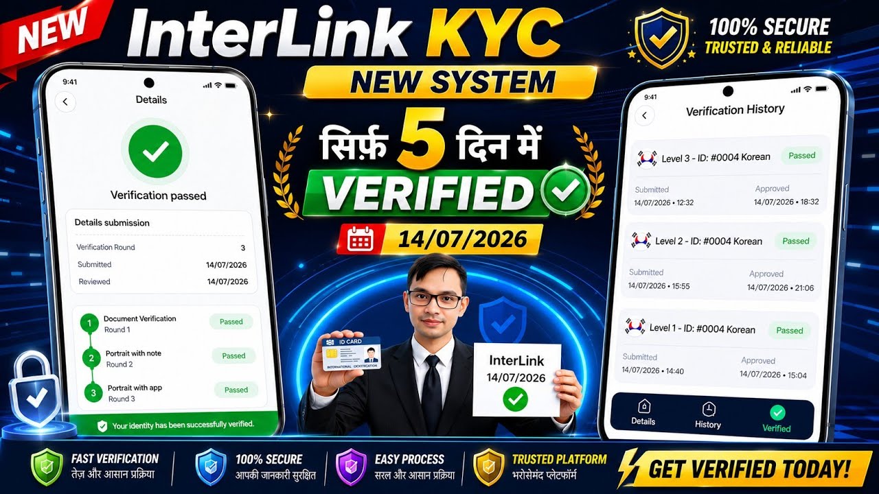 How to Complete InterLink Network KYC||InterLink KYC Live Process Step By Step||InterLink KYC