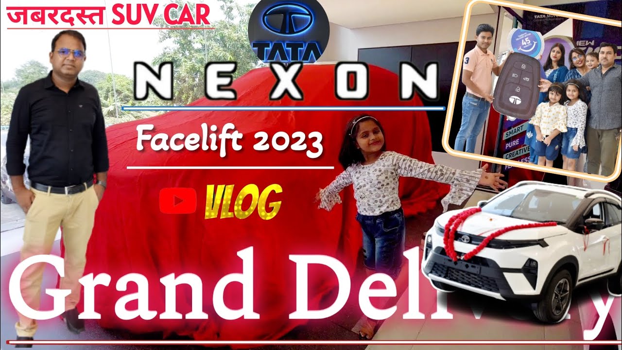 Grand Delivery of Our New SUV CAR | TATA Nexon Facelift 2023 | जबरदस्त SUV कार | Satyam Shivam World