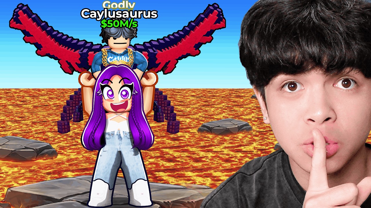 Upgrading My Crush’s Account in Survive Lava for Brainrots..