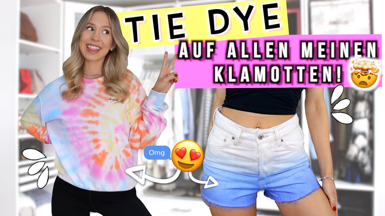 TIE DYE PART III 🆘 ich färbe alle meine Klamotten 🤭 Batik für Anfänger - Cali Kessy