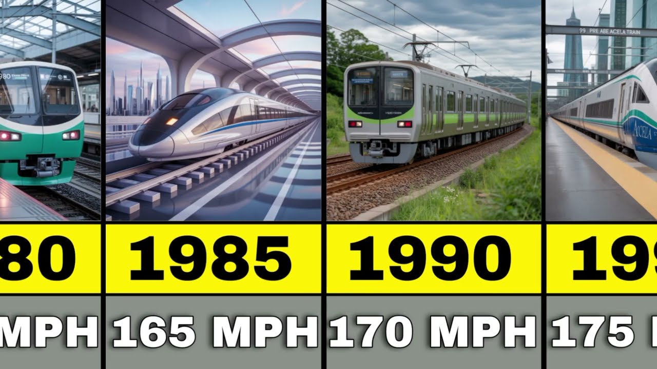 USA Trains Evolution (1812–2050) | From Steam Engines to 300+ MPH Maglev