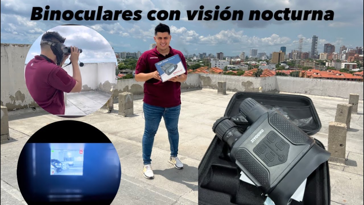 Binoculares Con Visor Nocturno y Grabación de Video