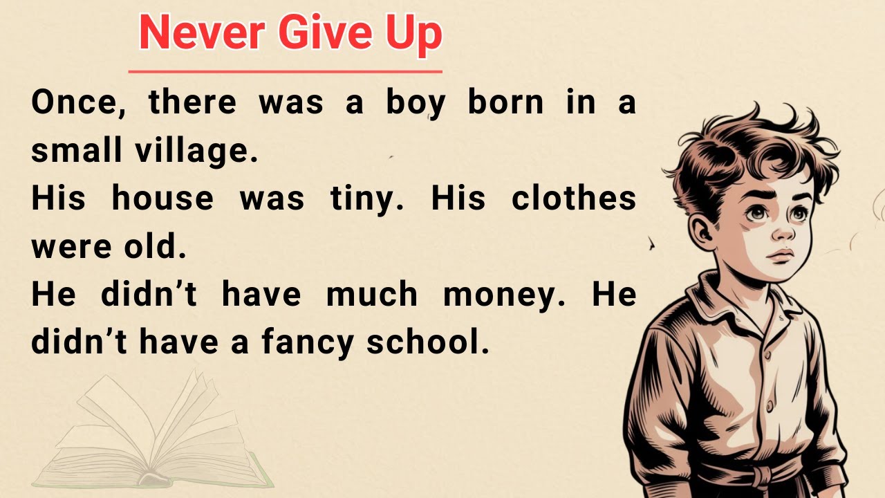 English Listening Practice | The Boy who Never Give Up | English Learning With Subtitle