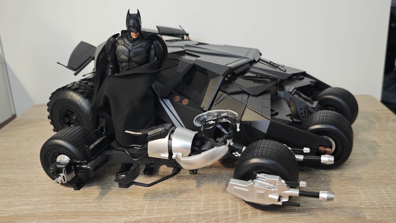 Modoking 1/12 Batmobile and Batpod Model review. Fit for Inart Batman. Better than Hot Toys? 蝙蝠俠戰車