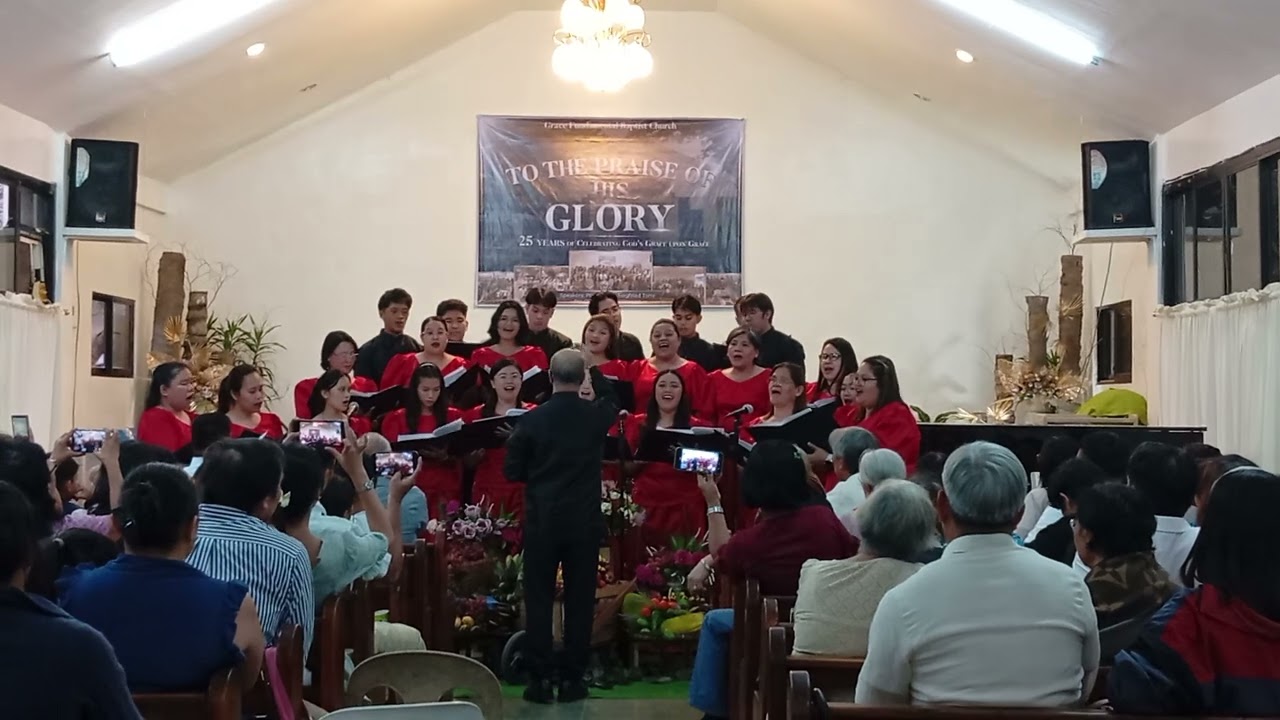 Fundamental Bible Church of Malaybalay choir during the celebration of GFBC 25th anniversary