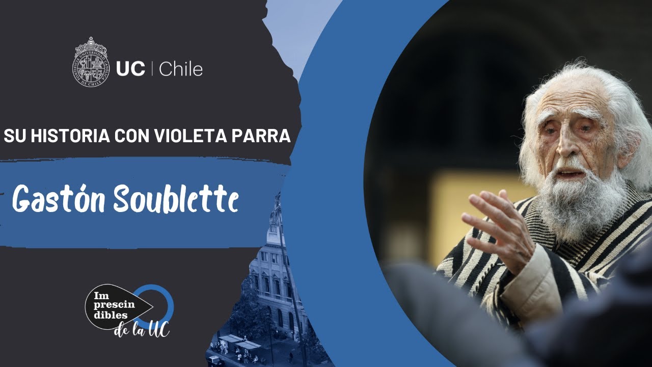 Gastón Soublette y Violeta Parra