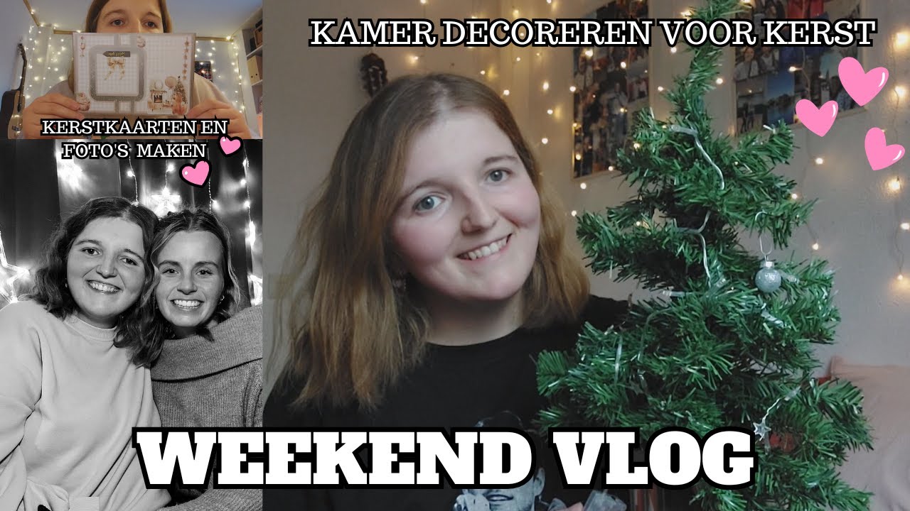 KAMER DECOREREN VOOR KERST, KERSTKAARTJES MAKEN& FOTO'S EN BIG TIME RUSH CONCERT | WEEKEND VLOG