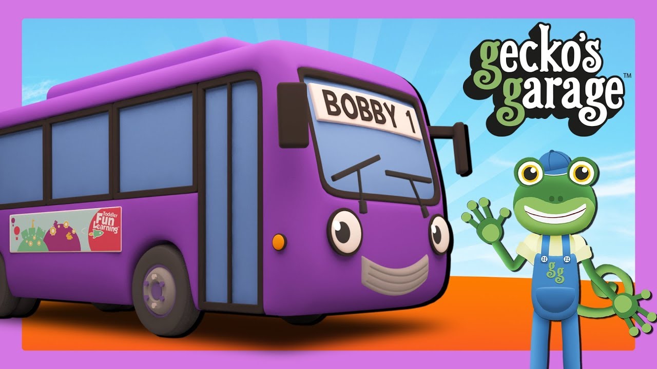 Bus Videos For Children | Gecko's Garage | Truck Cartoons