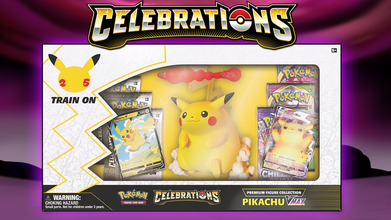 POKEMON CELEBRATIONS PIKACHU VMAX FIGURE BOX OPENING!