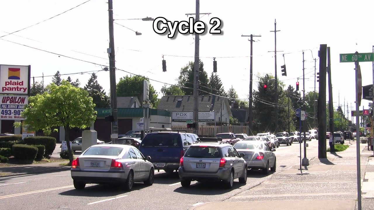 Intersection Issues - NE 60th and Halsey - Portland