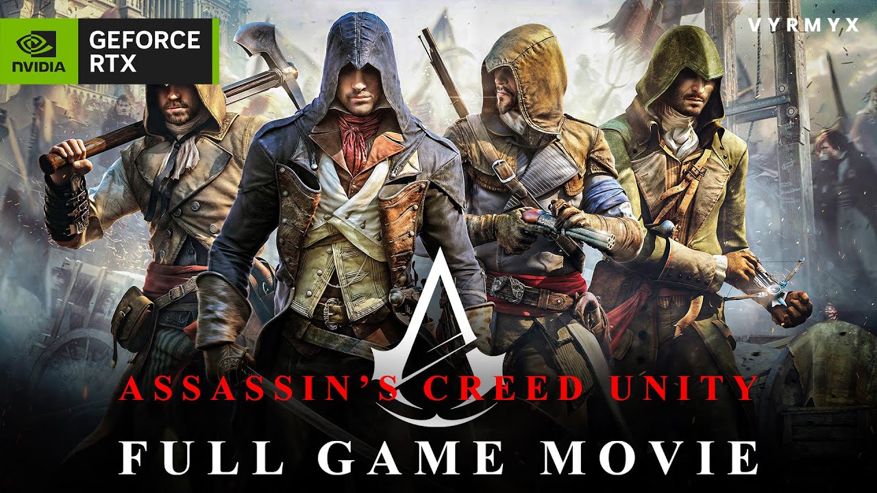 ASSASSIN'S CREED UNITY Full Game Movie | Ultra Graphics