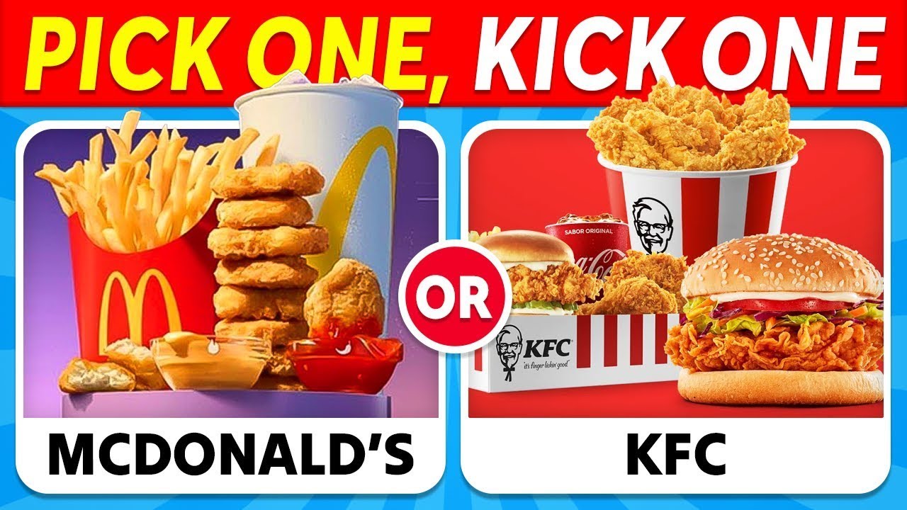 Pick One Kick One: 🍟🍕 Junk Food Edition &ndash; Ultimate Food Showdown! 🍔