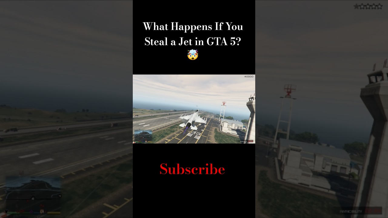 What Happens If You Steal a Jet in GTA 5? 🤯 #shorts #gta5 #gta #trending #shortvideo #viral #gtav