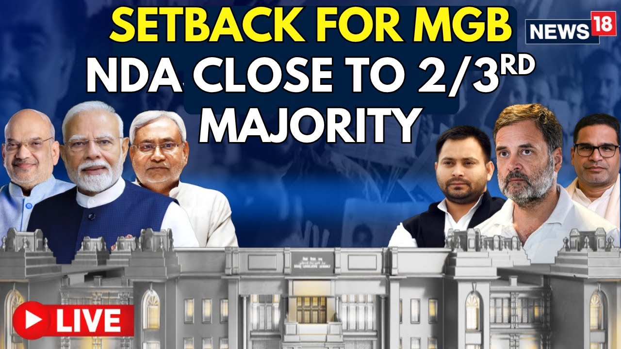 Bihar Election Results 2025 LIVE | कौन बनेगा मुख्यमंत्री?| Big Wins, Big Shocks! NDA 2/3rd Majority