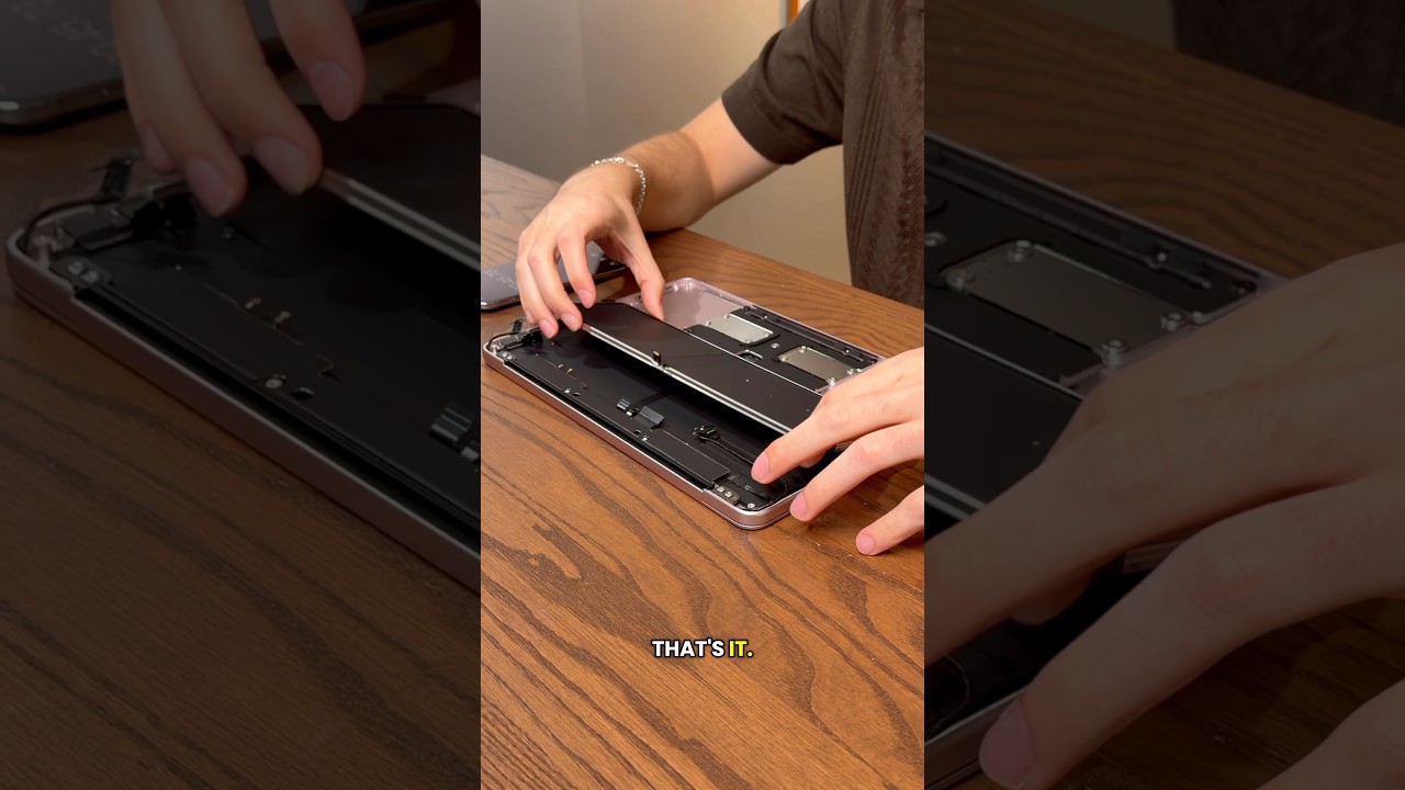 Полная разборка MacBook Neo за 3 минуты #apple #macbookneo #tech #repairing