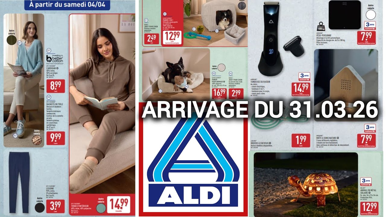 ✨ Aldi Arrivage de la Semaine 31.03 au 06.04✨Textile D&eacute;coration Cuisine  #Catalogue #aldi