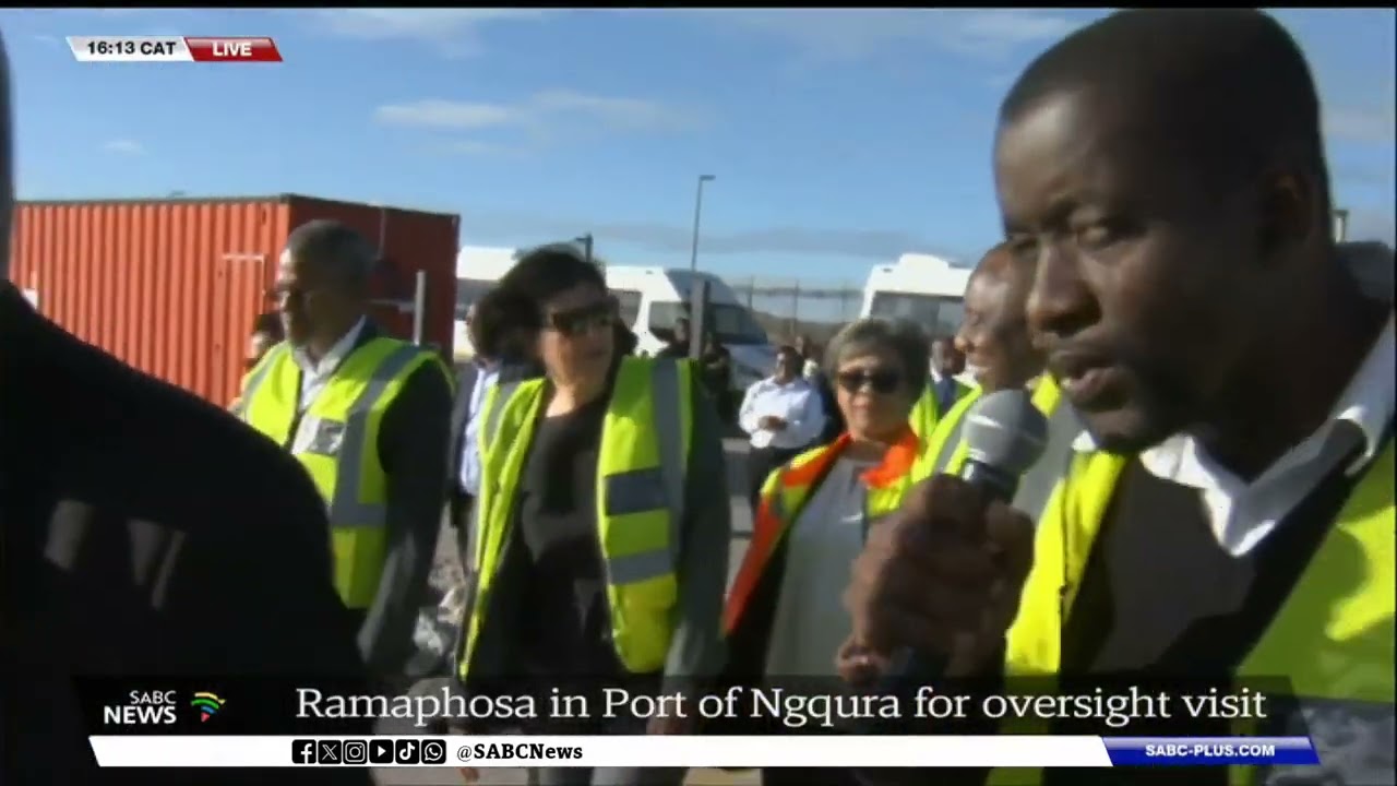 Oversight visit | President Ramaphosa arrives in Eastern Cape