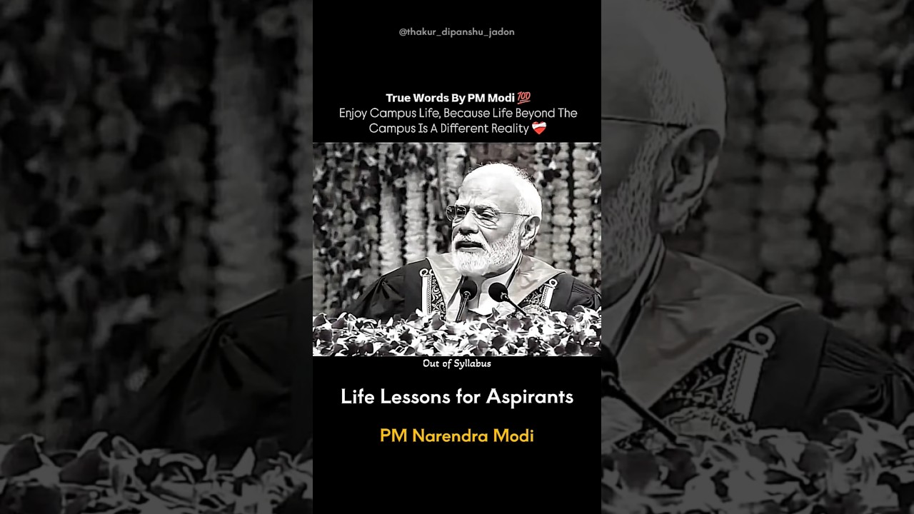 Out of Syllabus Life Questions, PM Narendra Modi Motivational Speech for Aspirants,