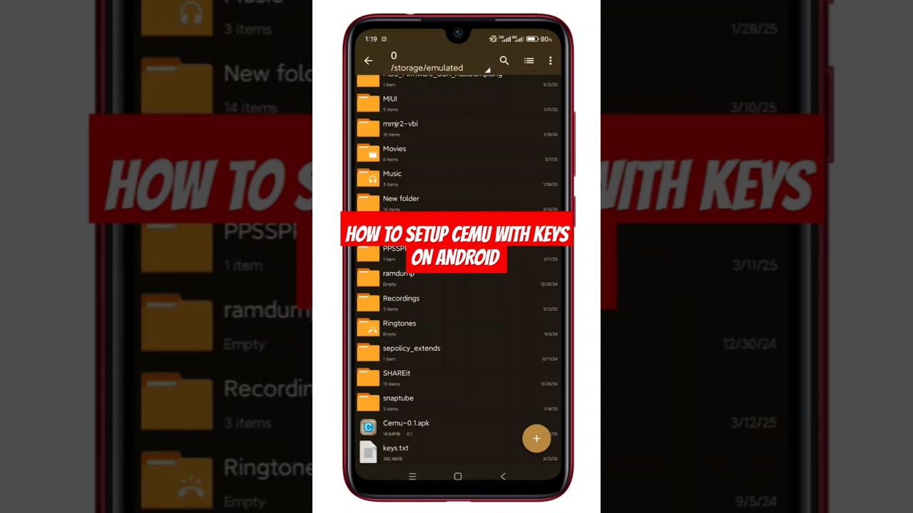 Cemu Android Setup 2025 (wux & keys)