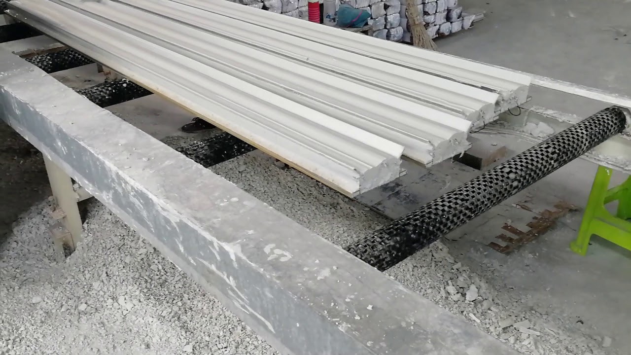 Amazing Automatic machine for making plaster mold / plaster cornice