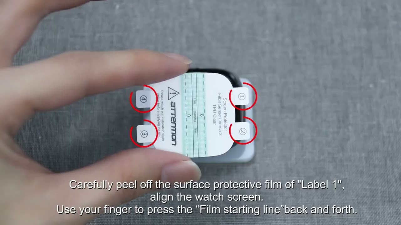 Installation Video for Fitbit Versa4/ Versa 3 and Fitbit Sense 2/ Sense screen protrctor