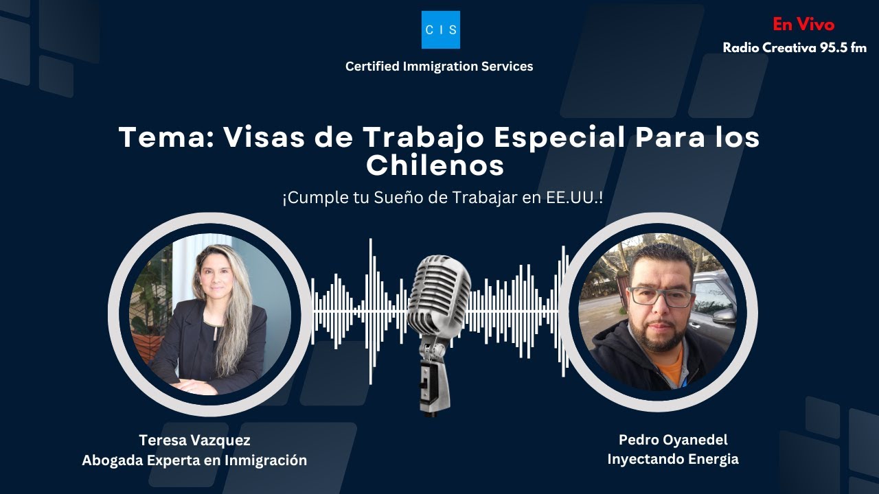 Entrevista Radio En Vivo, Visa H1B1 para Chilenos